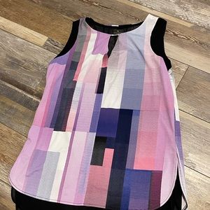 Purple patterned tunic type shirt. Never worn.